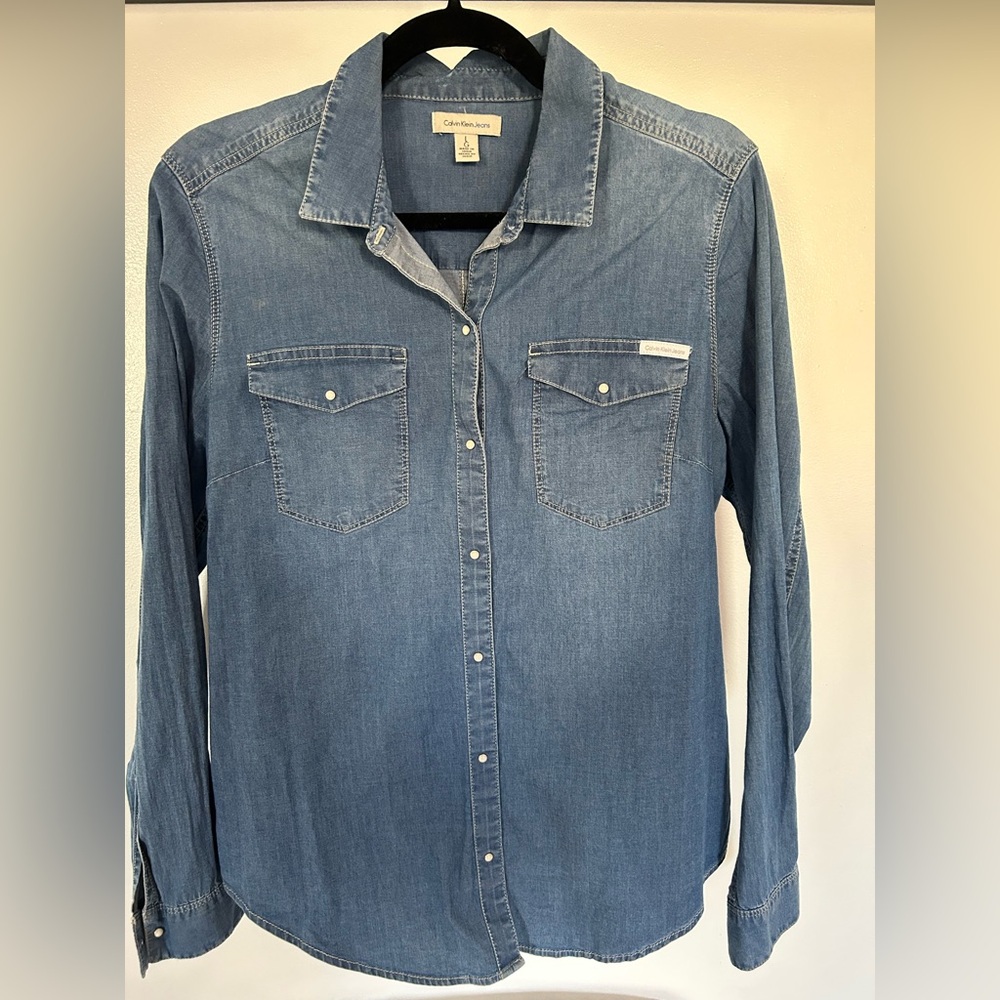 Calvin Klein Jeans Blue Denim Shirt